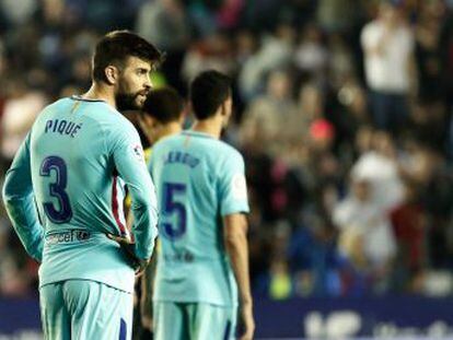 Técnico y jugadores del Barcelona lamentan perder la condición de invicto en la Liga por fallos “de tensión y de organización”