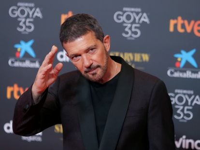 Antonio Banderas, en la gala de los Goya de 2021.