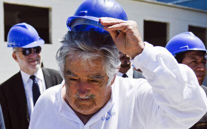 José Mujica en un acto este domingo en Montevideo.