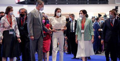 Los Reyes Felipe VI y Letizia inauguraron Fitur este miércoles.