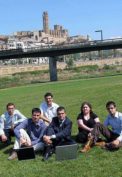 Operarios de la fábrica de Lleida.