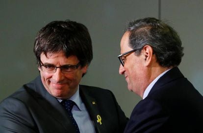 Carles Puigdemont i Quim Torra.