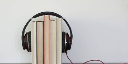 Imagen visual que simboliza los audiolibros.