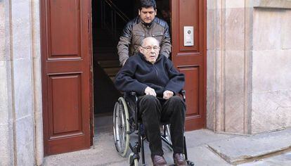 Fèlix Millet tras su condena, el día 15 de enero.