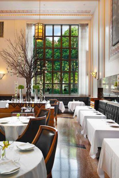 Interior del restaurante Eleven Madison Park, en Nueva York.