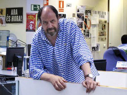 El actor José Maria Pou, en la redacción de EL PAÍS de Barcelona.