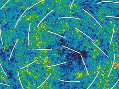 El universo primitivo, visto por el satélite WMAP.