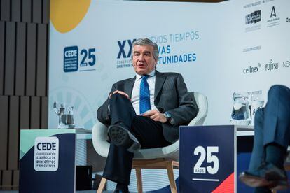 El presidente de Naturgy, Francisco Reynés, la semana pasada en el Congreso de Directivos.