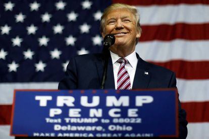 Donald Trump, en un acto en Ohio.