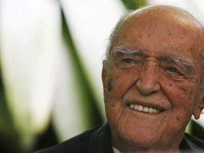 Oscar Niemeyer durante la celebraci&oacute;n de su centenario, en 2007.