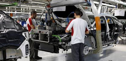 Trabajadores de Seat en Mortorell