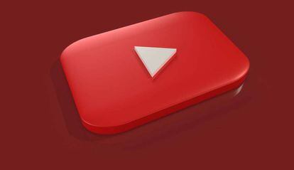 Logo de YouTube con fondo rojo