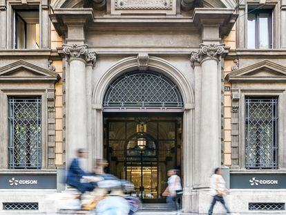 La sede de la filial italiana de EDF, Edison, en el centro de Milán.