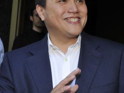 El magnate indonesio Erick Thohir hace unas semanas en Milán.