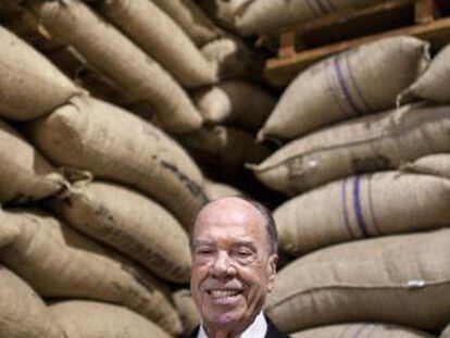 El fundador de Delta Cafés, Rui Nabeiro, en la fábrica de la empresa en Campo Maior (Portugal).