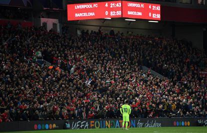 Messi, tras el descalabro de Anfield.