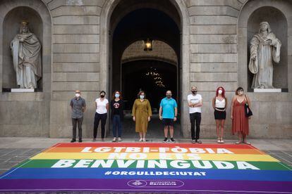 Presentación de una campaña contra la homofobia en Barcelona, en una imagen del año pasado.