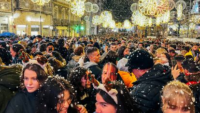 Acto de encendido de las luces de Navidad por parte del alcalde de Vigo Abel Caballero, el pasado mes de noviembre.