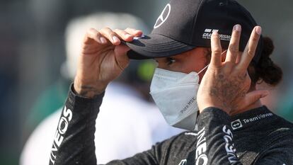Lewis Hamilton, tras la carrera al sprint del sábado, 11 de septiembre.