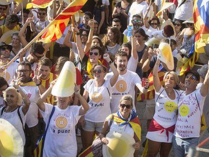 Manifestación de la Diada en Barcelona.