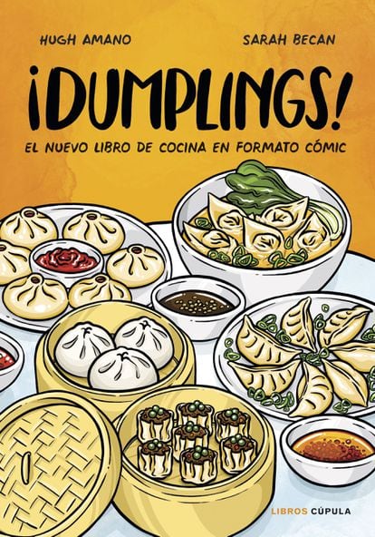 Portada del cómic '¡Dumplings!', de Hugh Amano y Sarah Becan (Libros Cúpula).