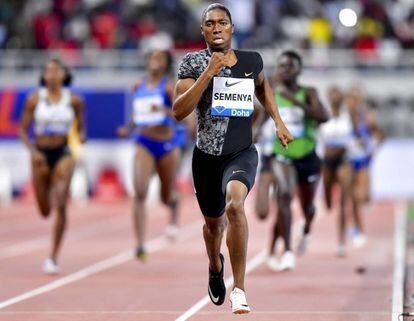 Caster Semenya, el pasado 3 de mayo, en la Diamond League en Qatar.