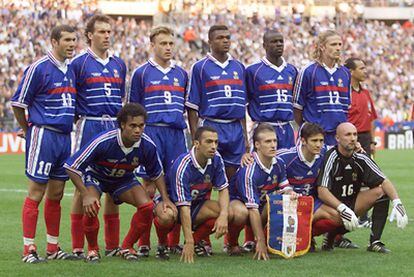 'Once' titular de Francia en las semifinales contra Croacia en 1998.