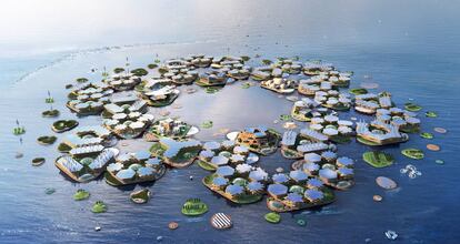 Prototipo de una de las ciudades flotantes.