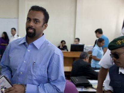 Jason Puracal durante una de las vistas del proceso de apelaci&oacute;n en NIcaragua.