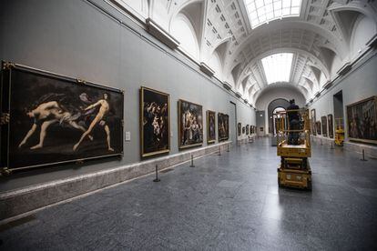 Vista de la Galería Central del Prado, más que nunca, el corazón del museo.