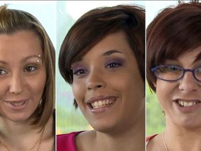 Amanda Berry, Gina DeJesus y Mivhelle Knight, las jóvenes secuestradas en Cleveland.