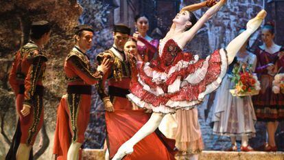 Un instante del &#039;Don Quijote&#039; del ballet Imperial Ruso.