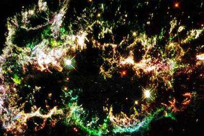 Imagen de una supernova captada por el telescopio espacial <i>Hubble.</i>