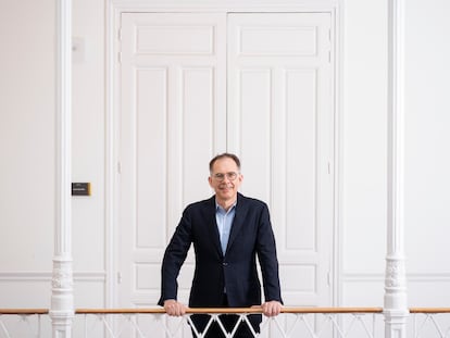 Guido Imbens, premio Nobel de Ciencias Económicas, fotografiado en Madrid.