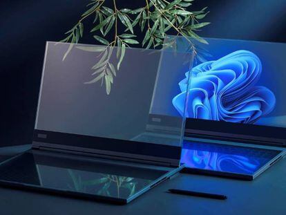 Lenovo sorprenderá en el MWC 2024 con un ¡portátil con pantalla transparente!