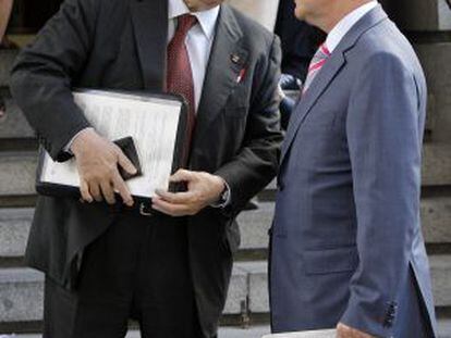El consejero de Economía. Andre Mas-Colell, junto al presidente catalán, Artur Mas. 