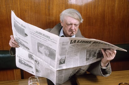 The writer Anthony Burgess, author of 'A Clockwork Orange', in 1987.