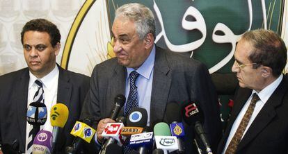 Uno de los l&iacute;deres de la oposici&oacute;n en Egipto, en rueda de prensa