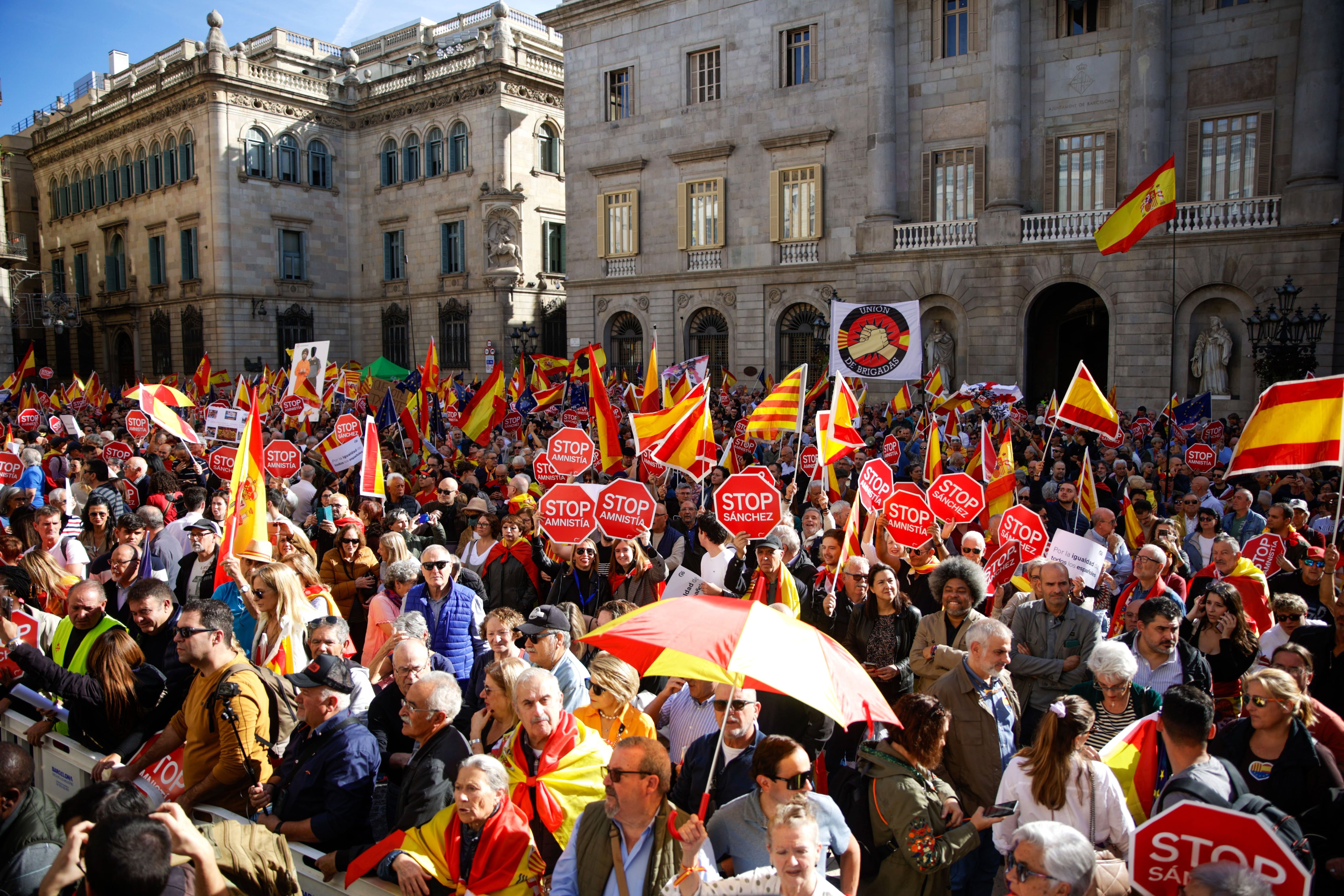 Los convocantes, en Barcelona: “Nación solo hay una y es la española”