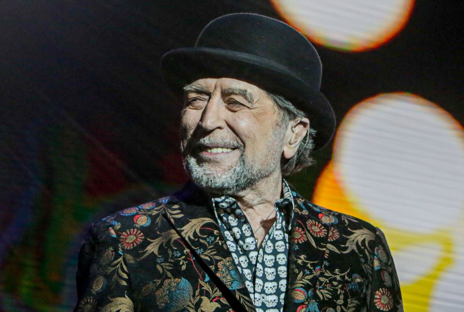 El cantante Joaquín Sabina, durante su última actuación.