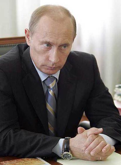 El presidente ruso, Vladímir Putin, ayer en el Kremlin.