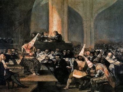 'Auto de fe de la Inquisición', óleo de Francisco de Goya.