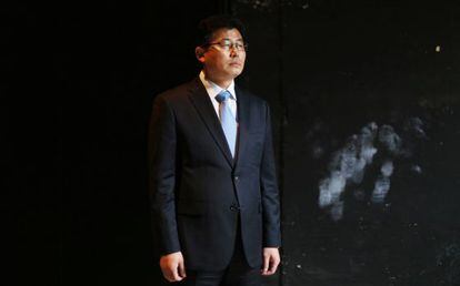 Ahn, antiguo carcelero norcoreano, este viernes en Madrid.