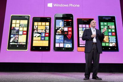 Steve Ballmer, consejero delegado de Microsoft.