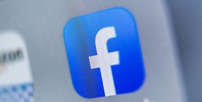 Logo de Facebook en una imagen de archivo.