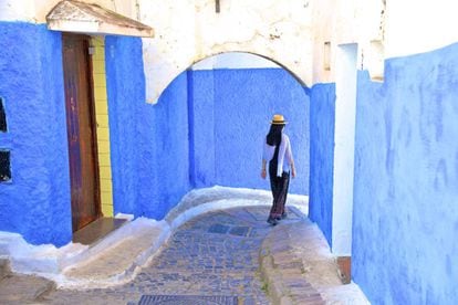 Paseo por la casba de los Udayas, en Rabat (Marruecos), atrimonio mundial desde 2012 y ubicada dentro de una alcazaba almohade del siglo XII. 