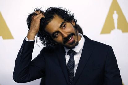 Dev Patel en la comida de los nominados a los Oscar que tuvo lugar el 6 de febrero en Beverly Hills (California).