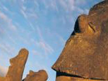Estatuas de la Isla de Pascua conocidas como 'moais'