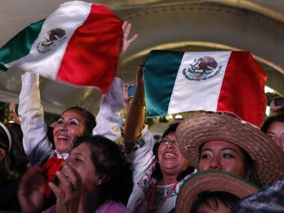 Celebración del grito de independencia en Puebla.