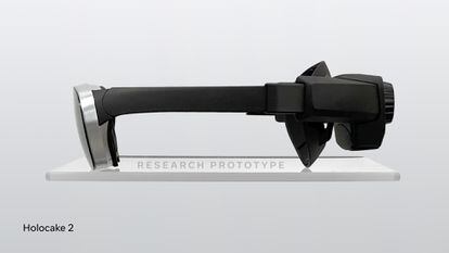 Prototipo de las Holocake 2, las gafas de realidad virtual más finas y ligeras desarrolladas hasta ahora por Meta.
